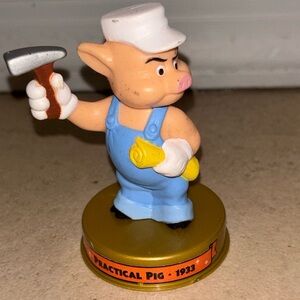 Practical Pig Figurine with Hammer